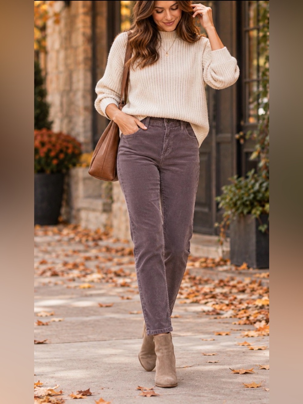 AG Adriano Goldschmied “The Stevie Ankle” Velvet Slim St Jeans – Anthropology